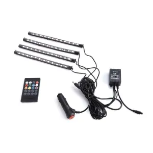 Kayar Sinyalli Ön Panjur Ledi Uzaktan Kumandalı Çok Renkli 4X12 Smd-12V/ Laam314 thumb 2