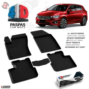 S-Dizayn Fiat Egea HB 4D Havuzlu Paspas 2015 Üzeri A+ Kalite
Araca Özel 4D Havuzlu PaspasÜrün araca özel olarak en yüksek kalite seviyesinde Avrupa OEM (Origina