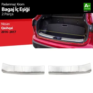 Nissan Qashqai Uyumlu 2 Krom Bagaj İç Eşiği 2014-2017