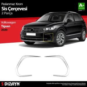 S-Dizayn VW Tiguan Krom Sis Çerçevesi 2 Prç. 2020-2024Araca &Ouml;zel Krom Aksesuar&Uuml;r&uuml;n &Ouml;zellikleri:Krom &uuml;r&uuml;nler ara&ccedil; &uuml;zeri
