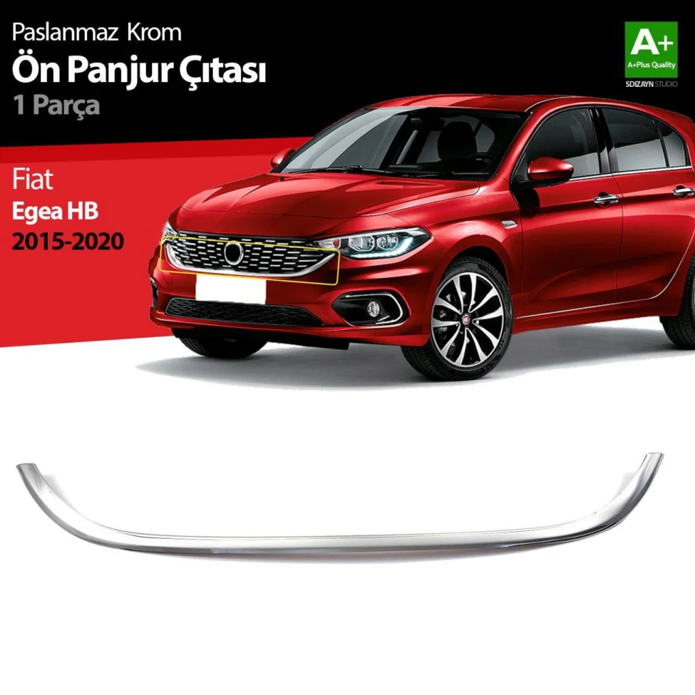 Drs Tuning Fiat Egea HB Krom Ön Panjur Çıtası 2015-2020