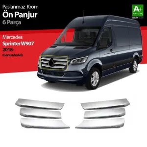 S-Dizayn Mercedes Sprinter W907 Krom Ön Panjur Geniş Model 6 Prç 2018 ÜzeriAraca &Ouml;zel Krom Aksesuar&Uuml;r&uuml;n &Ouml;zellikleri:Krom &uuml;r&uuml;nler a