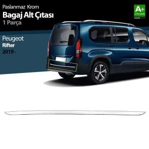 Drs Tuning Peugeot Rifter Krom Bagaj Alt Çıtası 2019 Üzeri