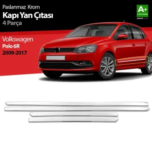 S-Dizayn VW Polo 6R Krom Kapı Yan Çıtası 2009-2017Not: Kapı &Ccedil;ıtası bulunmayan ara&ccedil;larda, yan kapı b&ouml;l&uuml;mlerine aracın kaportasına monte e