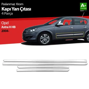 Opel Astra Uyumlu H Hatchback Krom Kapı Yan Çıtası 2004 Üzeri