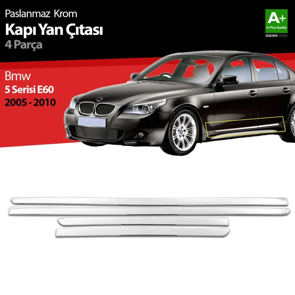 Drs Tuning Bmw 5 Serisi E60 Krom Kapı Yan Çıtası 2005-2010