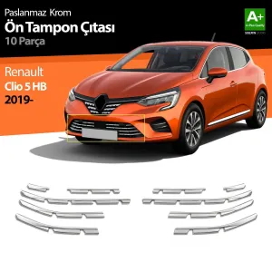 S-Dizayn Renault Clio 5 Krom Ön Tampon Çıtası 10 Prç. 2019 ÜzeriAraca &Ouml;zel Krom Aksesuar&Uuml;r&uuml;n &Ouml;zellikleri:Krom &uuml;r&uuml;nler ara&ccedil; 