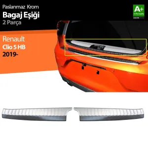S-Dizayn Renault Clio 5 Krom Bagaj İç Eşiği 2 Prç.2019 ÜzeriAraca &Ouml;zel Krom Aksesuar&Uuml;r&uuml;n &Ouml;zellikleri:Krom &uuml;r&uuml;nler ara&ccedil; &uum