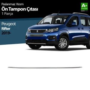 Peugeot Rifter Krom Ön Tampon Çıtası 1 Prç. 2019-2023