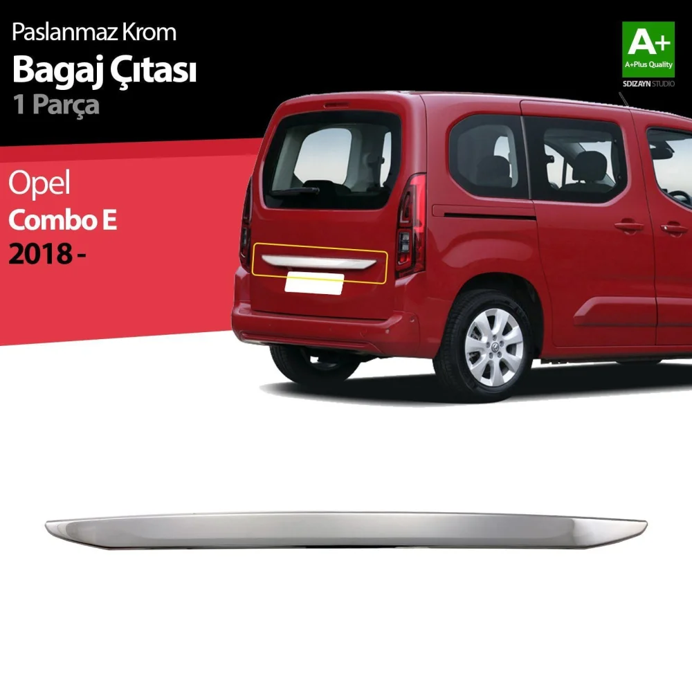 Drs Tuning Opel Combo E Krom Bagaj Çıtası 2018-2023