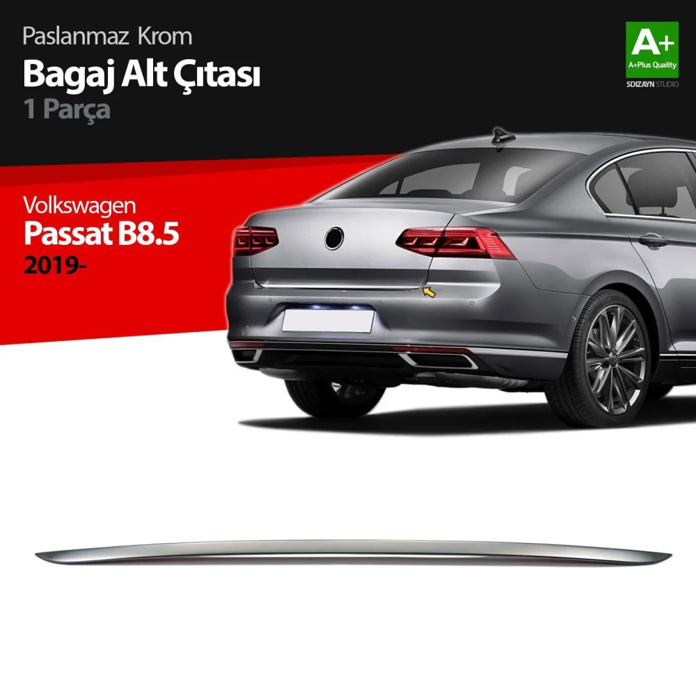 Drs Tuning VW Passat B8.5 Krom Bagaj Alt Çıtası 2019-2023
