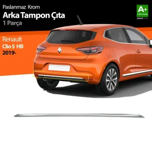 S-Dizayn Renault Clio 5 Krom Arka Tampon Çıtası 2019-2023Araca &Ouml;zel Krom Aksesuar&Uuml;r&uuml;n &Ouml;zellikleri:Krom &uuml;r&uuml;nler ara&ccedil; &uuml;z