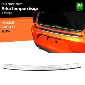 S-Dizayn Renault Clio 5 Krom Arka Tampon Eşiği 2019 ÜzeriAraca &Ouml;zel Krom Aksesuar&Uuml;r&uuml;n &Ouml;zellikleri:Krom &uuml;r&uuml;nler ara&ccedil; &uuml;z