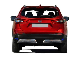 S-Dizayn Nissan Qashqai Krom Arka Difüzör 2 Prç. 2017-2021Araca &Ouml;zel Krom Aksesuar&Uuml;r&uuml;n &Ouml;zellikleri:Krom &uuml;r&uuml;nler ara&ccedil; &uuml;