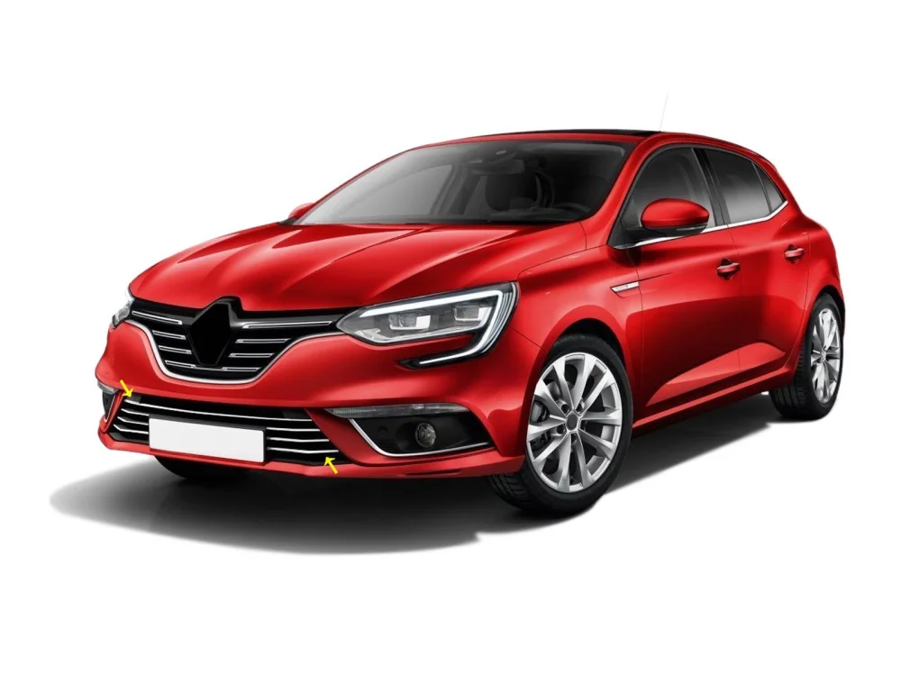 Drs Tuning Renault Megane 4 Krom Ön Tampon Çıtası 7 Prç. 2016-2020