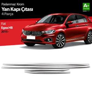 S-Dizayn Fiat Egea HB Krom Yan Kapı Çıtası 4 Prç. 2015-2020Araca &Ouml;zel Krom Aksesuar&Uuml;r&uuml;n &Ouml;zellikleri:Krom &uuml;r&uuml;nler ara&ccedil; &uuml
