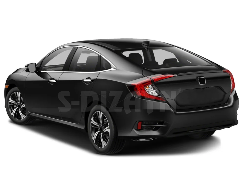 Drs Tuning Honda Civic Krom Cam Çıtası 8 Prç 2016-2021