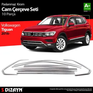 S-Dizayn VW Tiguan Krom Cam Çerçevesi 10 Prç. 2016-2024 A+ KaliteAraca &Ouml;zel Krom Aksesuar&Uuml;r&uuml;n &Ouml;zellikleri:Krom &uuml;r&uuml;nler ara&ccedil;