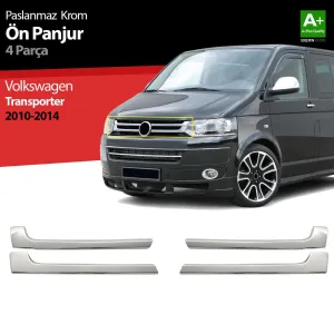 S-Dizayn VW T5 Transporter Krom Ön Panjur 4 Prç 2010-2015Araca &Ouml;zel Krom Aksesuar&Uuml;r&uuml;n &Ouml;zellikleri:Krom &uuml;r&uuml;nler ara&ccedil; &uuml;z