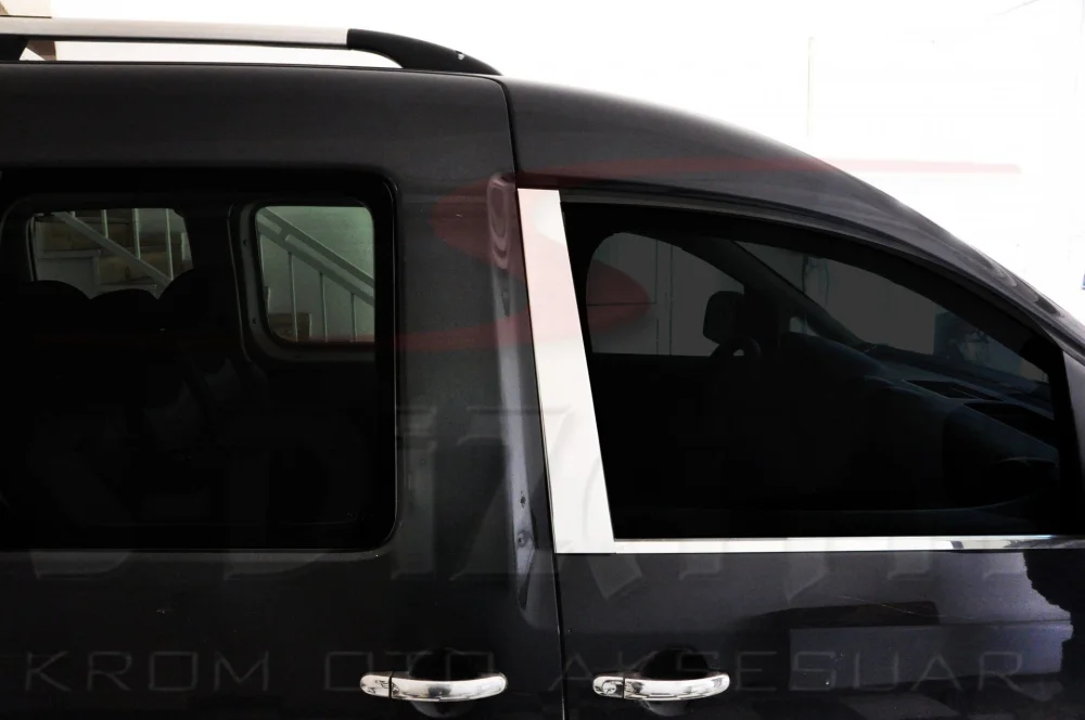 Volkswagen Caddy Krom Kapı Uyumlu Direği 2 Parça 2004-2015