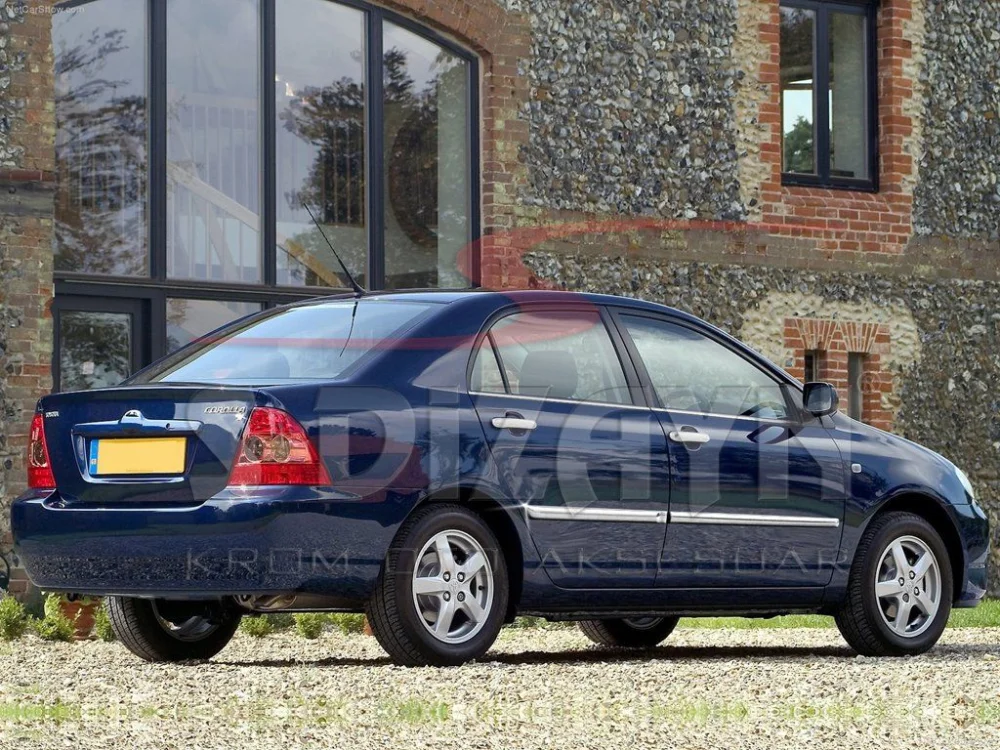 Toyota Corolla Uyumlu Krom Yan Kapı Çıtası 4 Parça 2002-2007