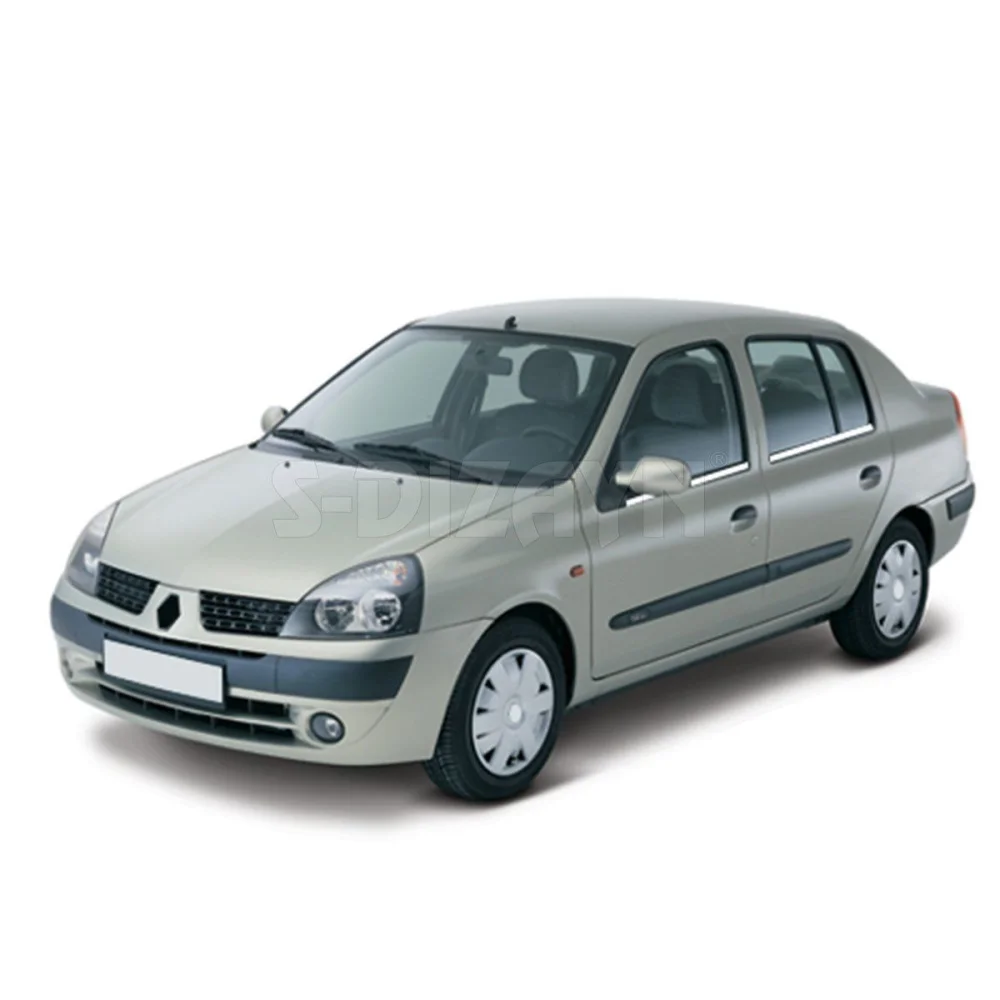Drs Tuning Renault Symbol Krom Cam Çıtası 4 Prç 1999-2006