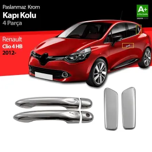 S-Dizayn Renault Clio 4 HB Krom Kapı Kolu 4 Kapı 2012-2019Araca &Ouml;zel Krom Aksesuar&Uuml;r&uuml;n &Ouml;zellikleri:Krom &uuml;r&uuml;nler ara&ccedil; &uuml;