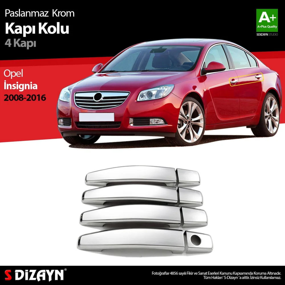 Drs Tuning Opel Insignia Krom Kapı Kolu 4 Kapı 2008-2016