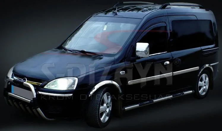 Drs Tuning Opel Combo C Krom Yan Kapı Çıtası 4 Prç 2001-2011