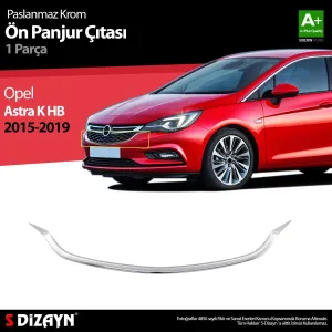 S-Dizayn Opel Astra K HB Krom Ön Panjur Çıtası 1 Prç. 2015-2022Araca &Ouml;zel Krom Aksesuar&Uuml;r&uuml;n &Ouml;zellikleri:Krom &uuml;r&uuml;nler ara&ccedil; &