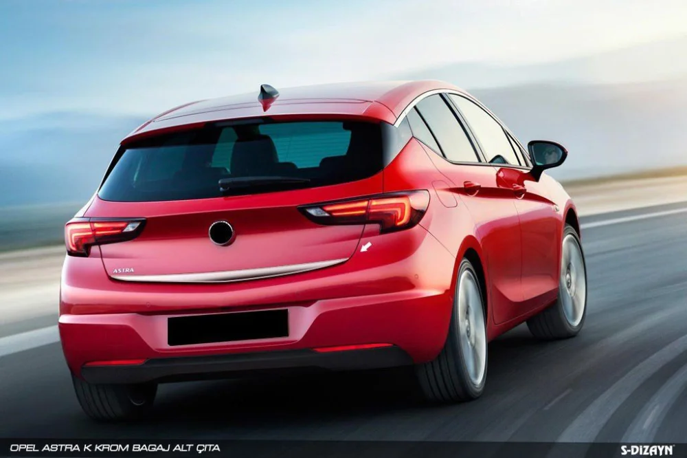 Opel Astra Uyumlu K Hatchback Krom Bagaj Alt Çıta 2015 Üzeri