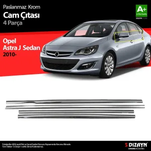 S-Dizayn Opel Astra J SD Krom Cam Çıtası 4 Prç 2012-2020Araca &Ouml;zel Krom Aksesuar&Uuml;r&uuml;n &Ouml;zellikleri:Krom &uuml;r&uuml;nler ara&ccedil; &uuml;ze