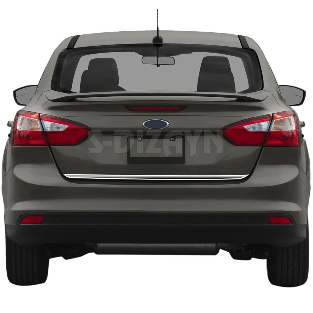 Ford Focus Uyumlu 3 Sedan Krom Bagaj Alt Çıtası 2011-2018