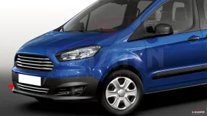 Drs Tuning Ford Courier Krom Ön Tampon Çıta 2 Prç. Orj Model Geniş Model 2014-2017