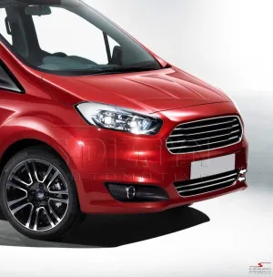 Drs Tuning Ford Courier Krom Ön Tampon Çıta 2 Prç 2014-2017