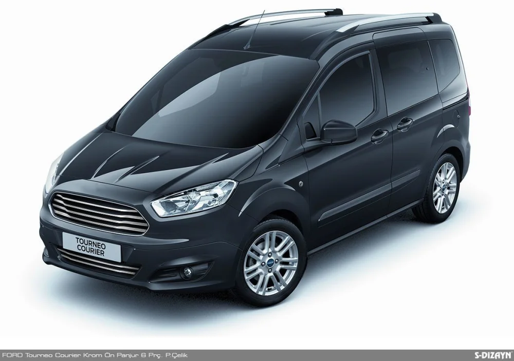Ford Courier Uyumlu Krom Ön Panjur Seti 6 Parça Orj. Model 2014-2017