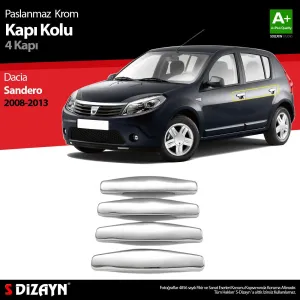 S-Dizayn Dacia Sandero Krom Kapı Kolu 4 Kapı 2008-2013Araca &Ouml;zel Krom Aksesuar&Uuml;r&uuml;n &Ouml;zellikleri:Krom &uuml;r&uuml;nler ara&ccedil; &uuml;zeri
