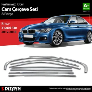 S-Dizayn Bmw 3 Serisi F30 Krom Cam Çerçeve Seti 8 Prç 2012-2017 A+ KaliteAraca &Ouml;zel Krom Aksesuar&Uuml;r&uuml;n &Ouml;zellikleri:Krom &uuml;r&uuml;nler ara