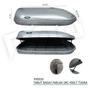 Puando uyumlu Tabut Port Bagaj Gri 450LT Tuğra modelleri Oto Aksesuar Shop'de. Kaliteli malzeme, hızlı kargo ve güvenli alışverişle hemen inceleyin.