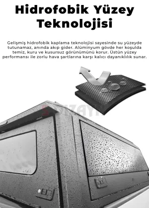 SDX Nissan Navara Aluminyum Pro Camlı Kabin 2015 Üzeri thumb 3