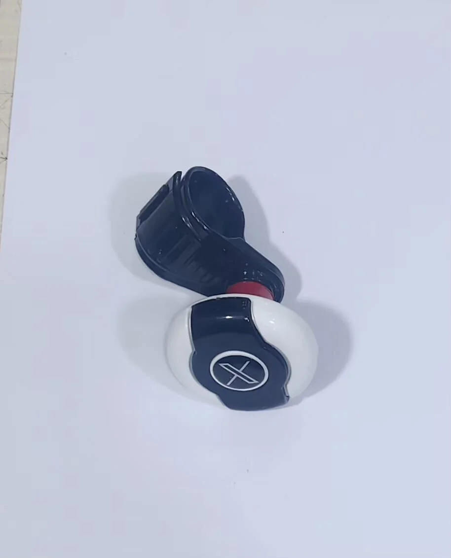 Beyaz-Siyah Dönebilen Vites Topuzu Logolu Stickerlı