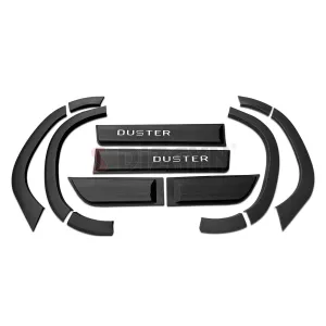 Dacia Duster 2 Kapı Koruma ve Çamurluk Kaplaması Dodik Seti Mat Krom Yazılı 12 Prç 2018-2023 Arası thumb 2