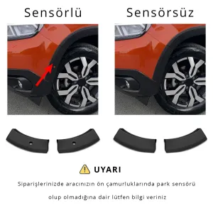 Dacia Duster 2 Kapı Koruma ve Çamurluk Kaplaması Dodik Seti Mat Krom Yazılı 12 Prç 2018-2023 Arası thumb 5