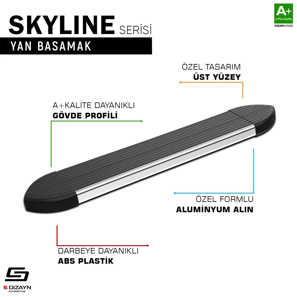 Mazda CX-5 Skyline Krom Yan Basamak 183 Cm 2012-2016 A+ Kalite