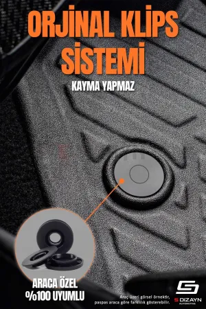 S-Dizayn Citroen Berlingo Panelvan 3D Pro Havuzlu Ön 2'li Paspas 2019 Üzeri A+ Kalite - Görsel 4
