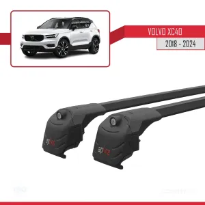 Volvo XC40 2018 ve Sonrası ile uyumlu ACE-2 Ara Atkı Tavan Barı SİYAH - Görsel 3