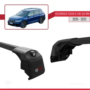 Volkswagen TIGUAN R-LINE (AD/BW) 2020-2023 Arası ile uyumlu ACE-2 Ara Atkı Tavan Barı SİYAH thumb 3