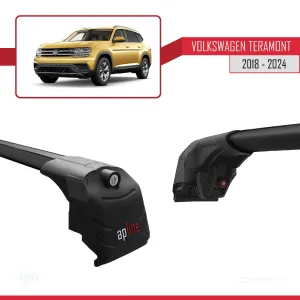 Volkswagen Teramont 2018 ve Sonrası ile uyumlu ACE-2 Ara Atkı Tavan Barı SİYAH - Görsel 4
