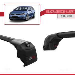 Volkswagen Golf VARIANT (MK7-5G) 2013-2020 Arası ile uyumlu ACE-2 Ara Atkı Tavan Barı SİYAH - Görsel 3