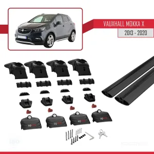 Vauxhall MOKKA X 2013-2020 Arası ile uyumlu ACE-2 Ara Atkı Tavan Barı SİYAH - Görsel 4